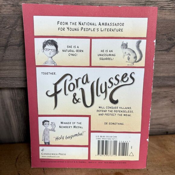 Flora & Ulysses by Kate DiCamillo Paperback Book pre-read see pix for wear - Picture 5 of 8